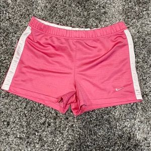 Nike mesh athletic shorts size small pink